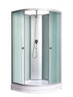 Душевая кабина RIVER  NARA LIGHT Б/К 80/15 MT 80х80 см,  матовое стекло, поддон низкий