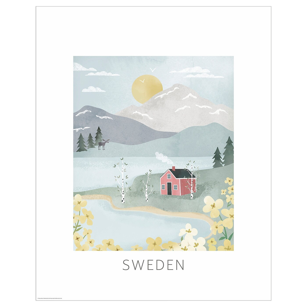 IKEA BILD  (ИКЕА БИЛД)  -  Плакат, иллюстрация, Швеция, 40x50 см