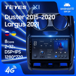 Teyes X1 9"для Renault Duster, LADA Largus 2015-2021