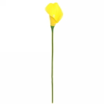 Цветок искусственный 33см Каллы желтый