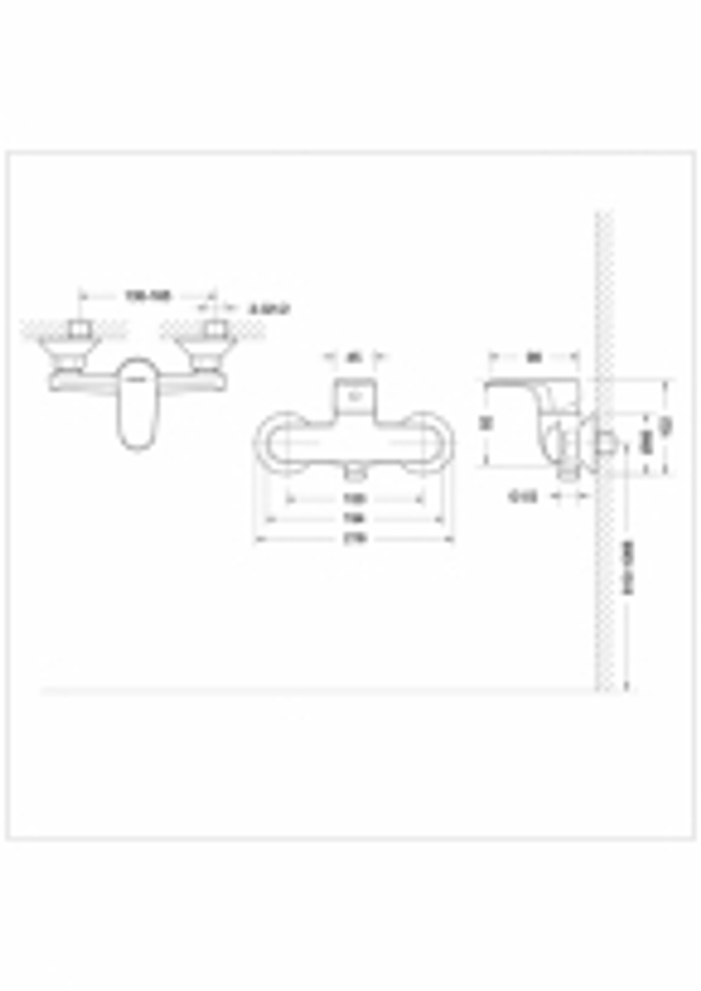 СМЕСИТЕЛЬ ДЛЯ ВАННОЙ КОМНАТЫ ДЛЯ ДУША ALFA BRAVAT F9120178CP-01