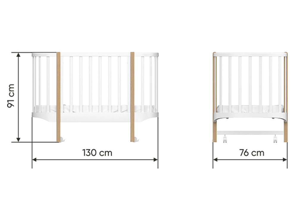 Кроватка Classic (белый)