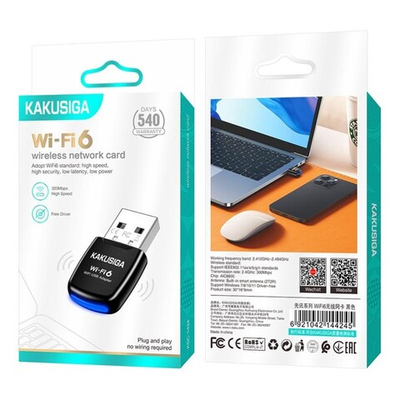 Wi-Fi адаптер Kakusiga KSC-1424 300Mbps черный