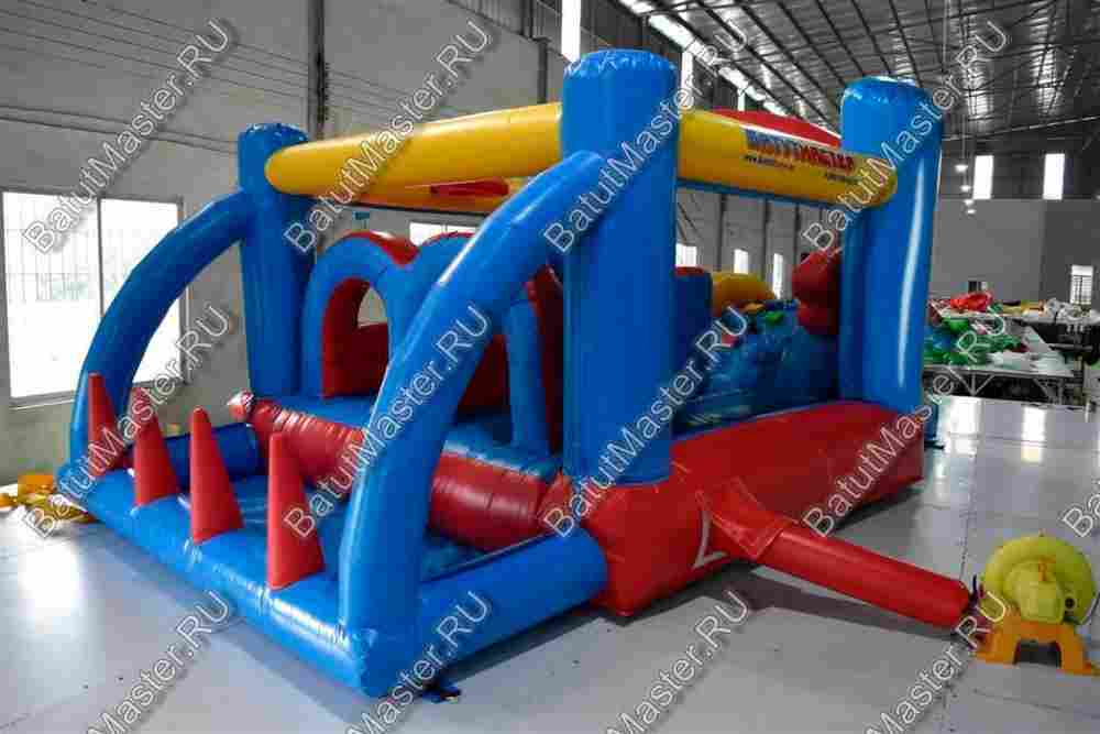 Коммерческий надувной батут "Батутный дрифт" 5,5*3*2,5 м