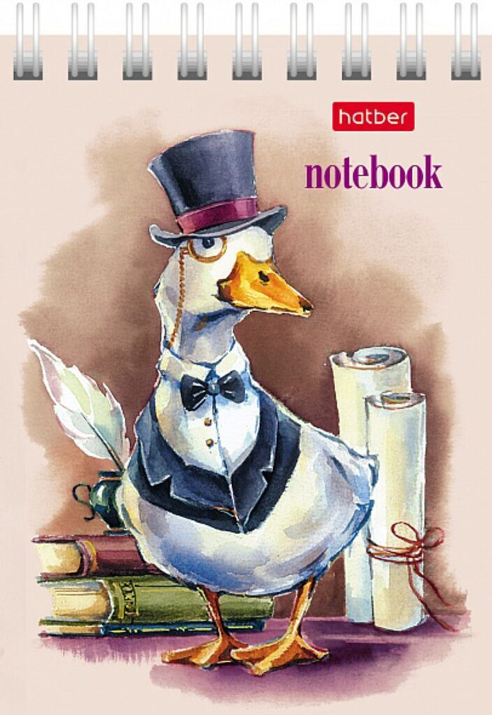 Блокнот А7 40л гребень "GUSSI" клетка