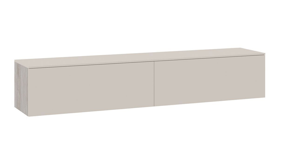 Тумба под телевизор подвесная Баттл Рок/Сантьяго софт 180х37х33 см