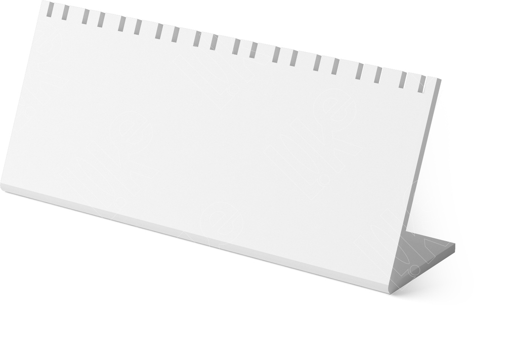 Подставка акриловая для серег/подвесок/20 прорезей/150*40*60 мм./ПЭТ карман для бирки