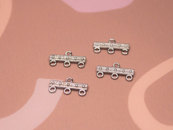 Коннектор с тремя креплениями 16х8 мм