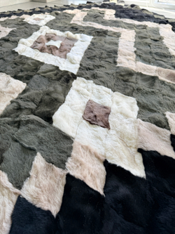 Покрывало меховое ковер из шкуры овчины