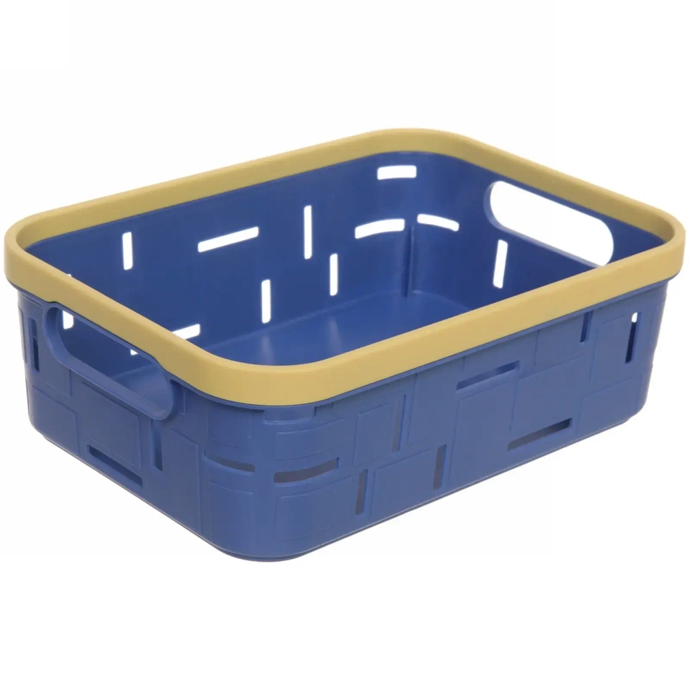 Корзина для мелочей «Корсика» синяя 26,5х19х9см