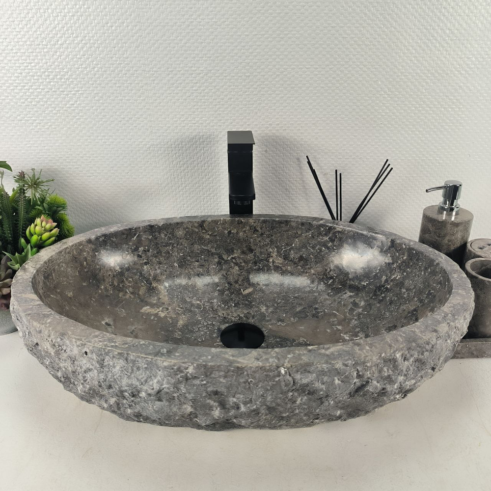 Раковина из мрамора Erozy Grey EM-64677 61*41*16 0189