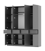 Шкаф 4-х ств. с ящиками Бостон