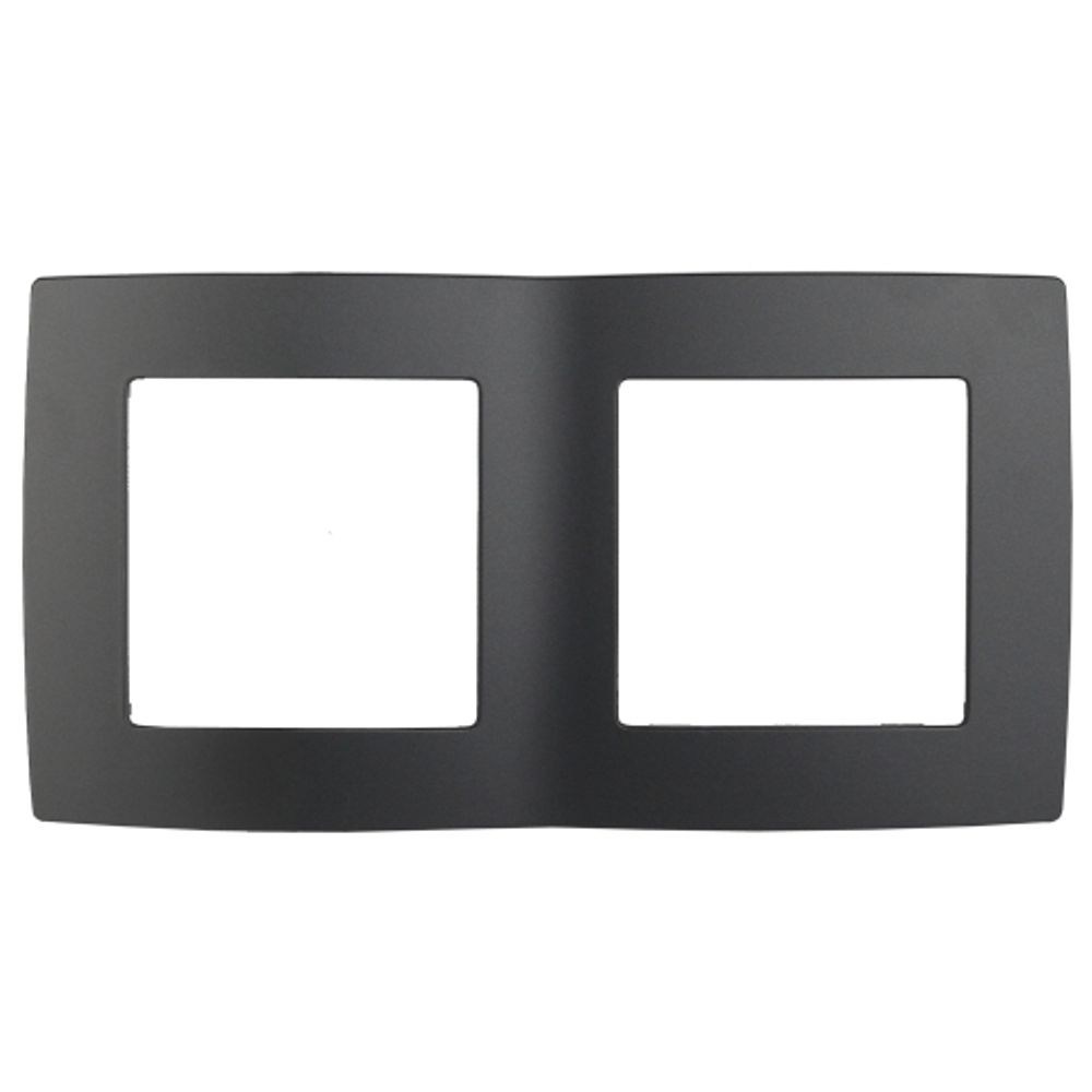 12-5002-05 ЭРА Рамка на 2 поста, Эра12, антрацит | Эра 12 Антрацит