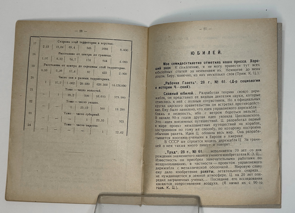 Циолковский К.Э. Общественная организация человечества. Калуга, изд.автора,1928г.