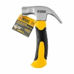 Молоток-гвоздодер мини, боек с магнитом, фибергласовая двухкомпонентная рукоятка, 9oz, 250г Denzel 7710443