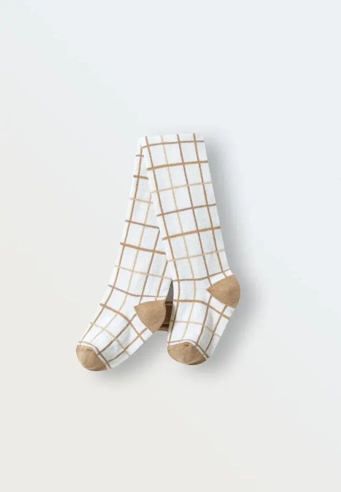 Колготки simple "Клетка" (шоколад+бронза+лен) Колготки simple "Клетка" (шоколад+бронза+лен)