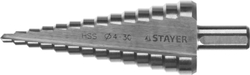 STAYER 4-30 мм, 14 ступеней, сталь HSS, ступенчатое сверло (29660-4-30-14)