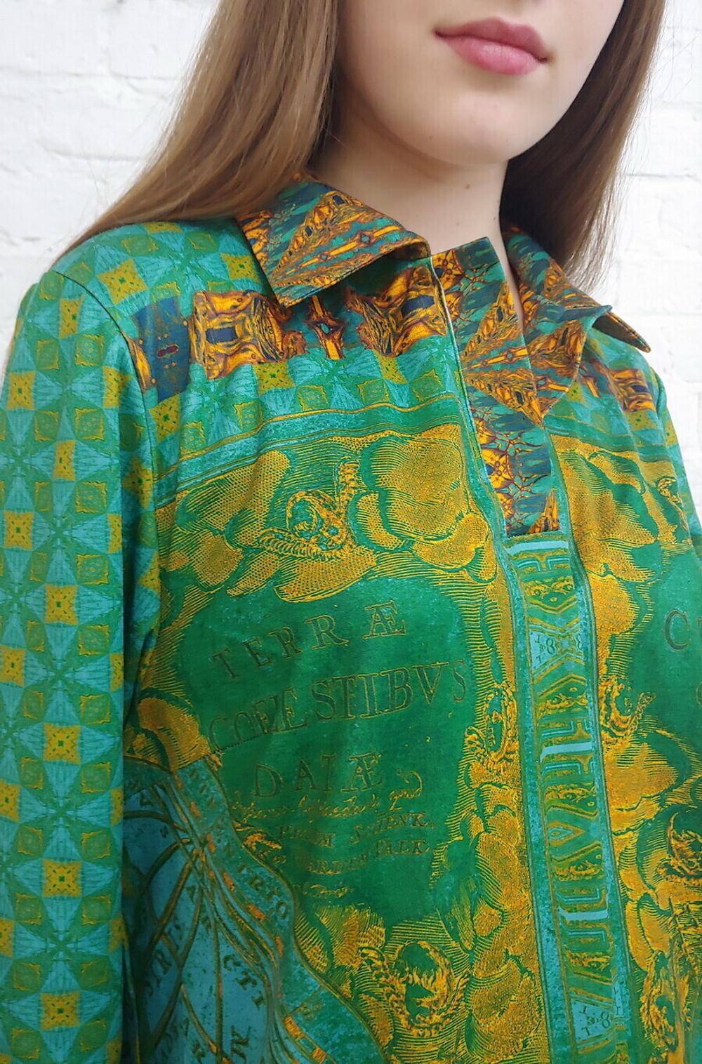 Платье "Небесный атлас", по мотивам иллюстраций из Небесного атласа Андреаса Целлариуса «Гармония Макрокосмоса»