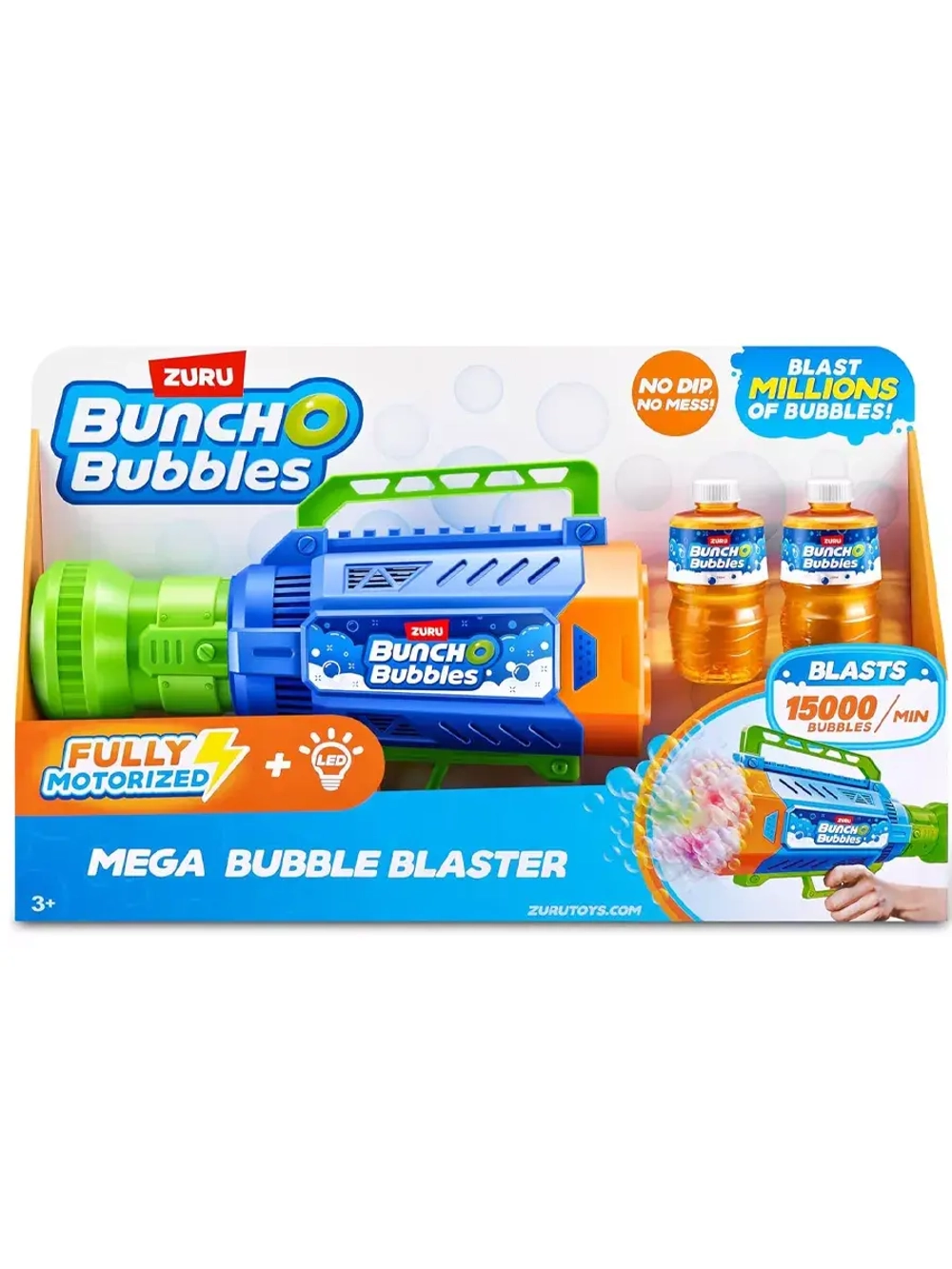 Бластер генератор мыльных пузырей Зуру Bunch O Bubbles Mega