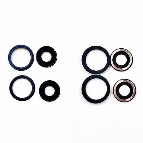 Стекло камеры iPhone 13/13 mini (комплект 2 шт.) Черное