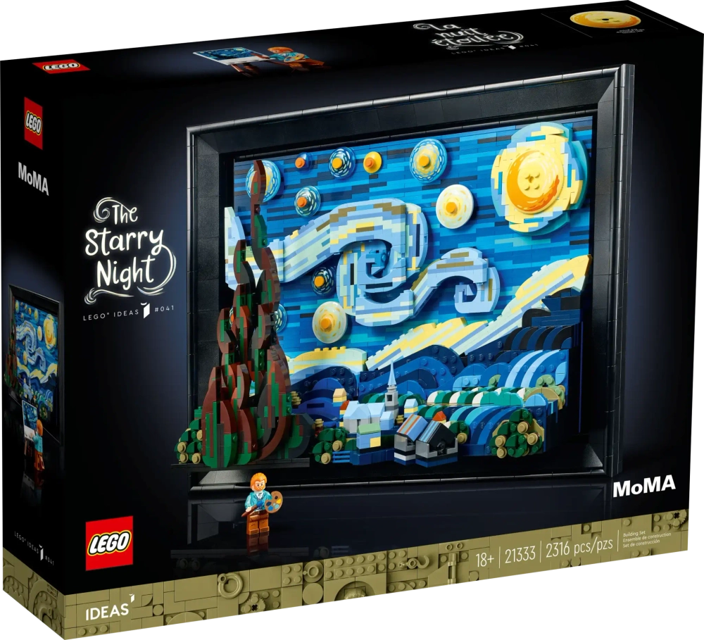 Конструктор LEGO Ideas 21333 Винсент Ван Гог: Звёздная ночь