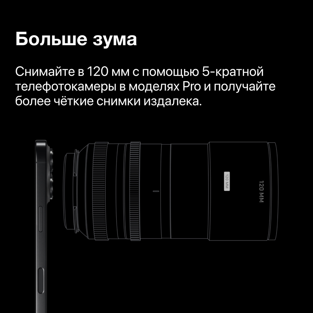 Смартфон Apple iPhone 16 Pro Max 256GB, nano SIM + eSIM, White Titanium