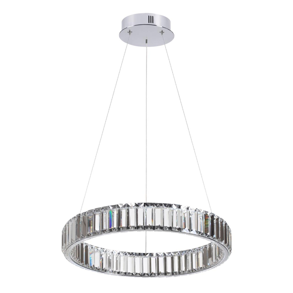 4930/30L L-VISION ODL24 591 хром/прозрачный металл/хрусталь Люстра LED 30W 4000K 3570Лм VEKIA