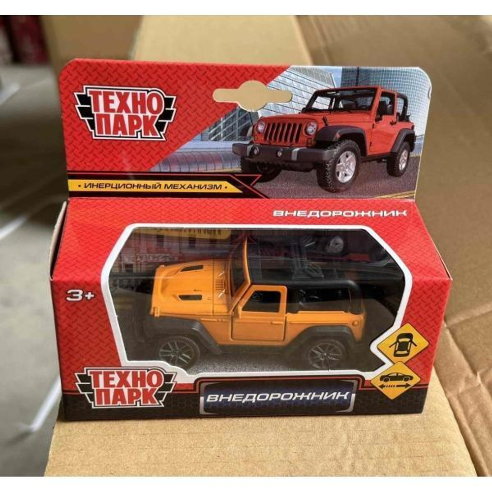 Модель ин. мет. "Внедорожник" 10см. двери, коробка 2301C0054-R (Технопарк)