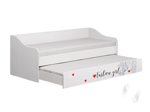 Кровать выдвижная Детская Вега NEW Girl (белый/белый глянец холодный)