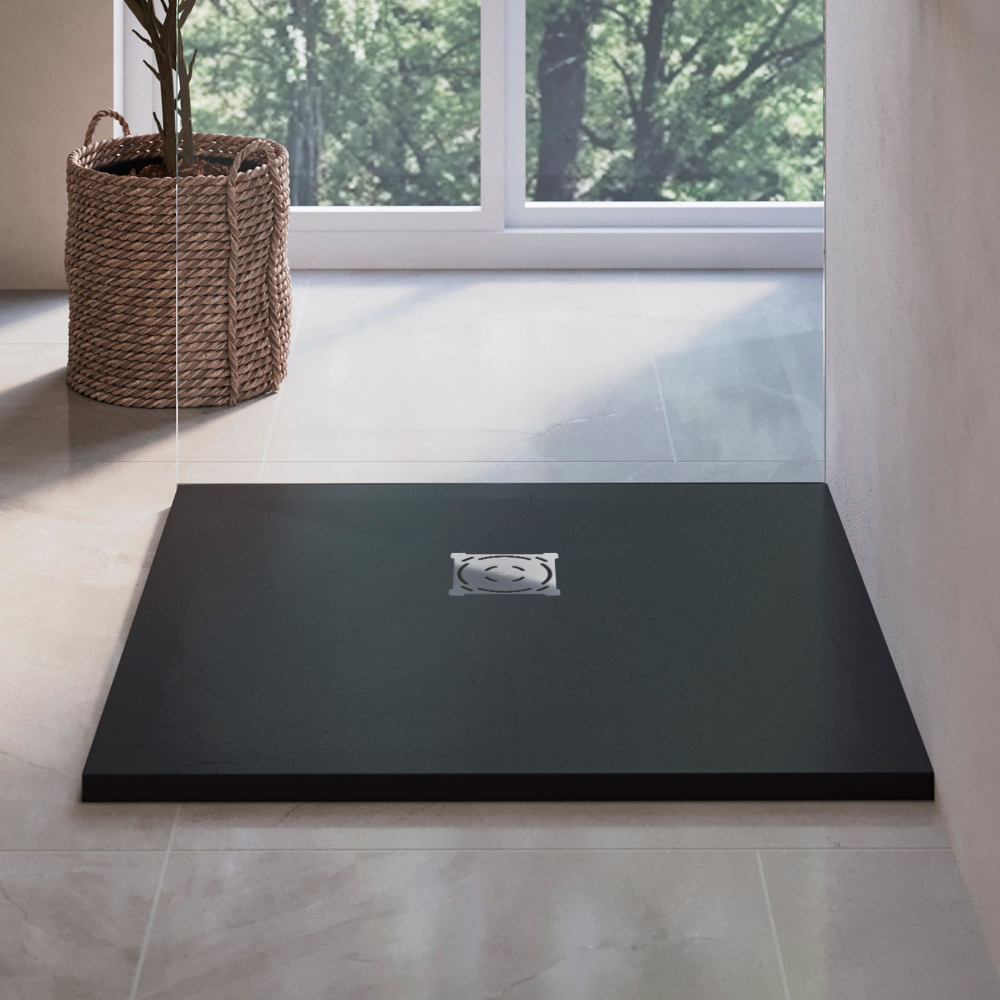 Душевой поддон квадратный RGW ST-B Черный