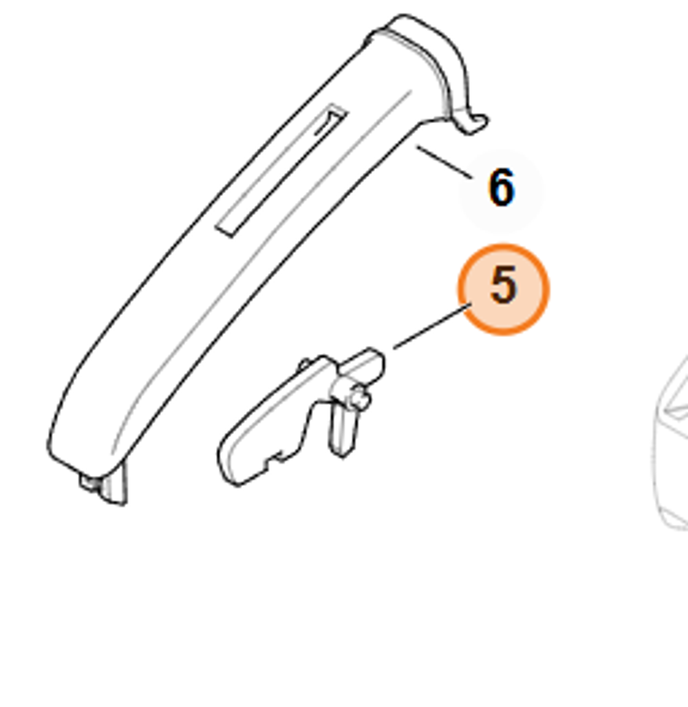 Рычаг управления дроссельной заслонкой для бензопилы STIHL MS 361. арт.PJ26064 FARMERTEC (STIHL 1118 182 1006)