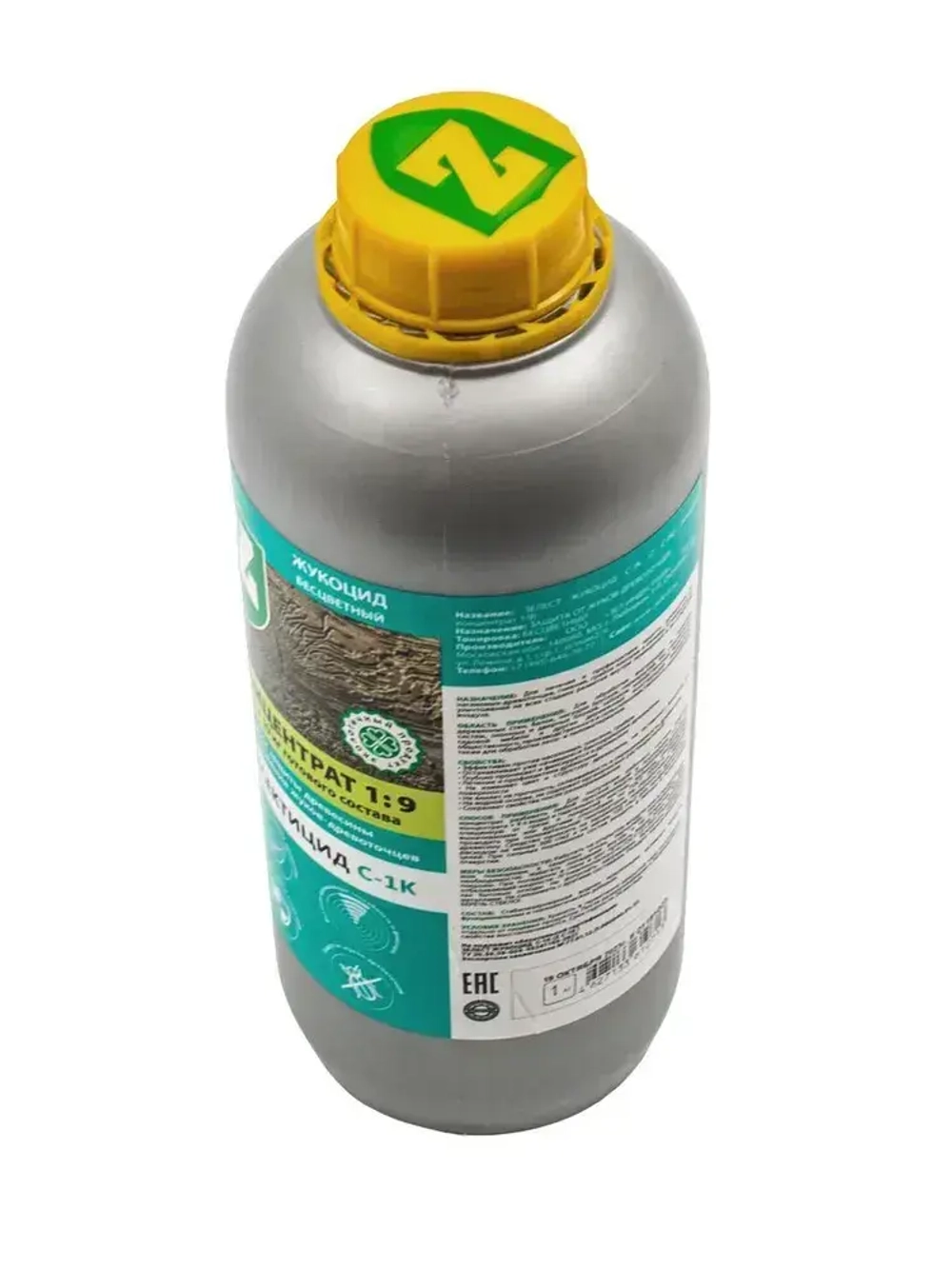 Зелест Жукоцид С-1К для защиты древесины и уничтожения жуков-древоточцев. Бесцветный, 1 кг