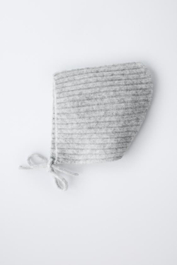 ZARA ЧЕПЧИК В РУБЧИК, СЕРЫЙ МЕЛАНЖ