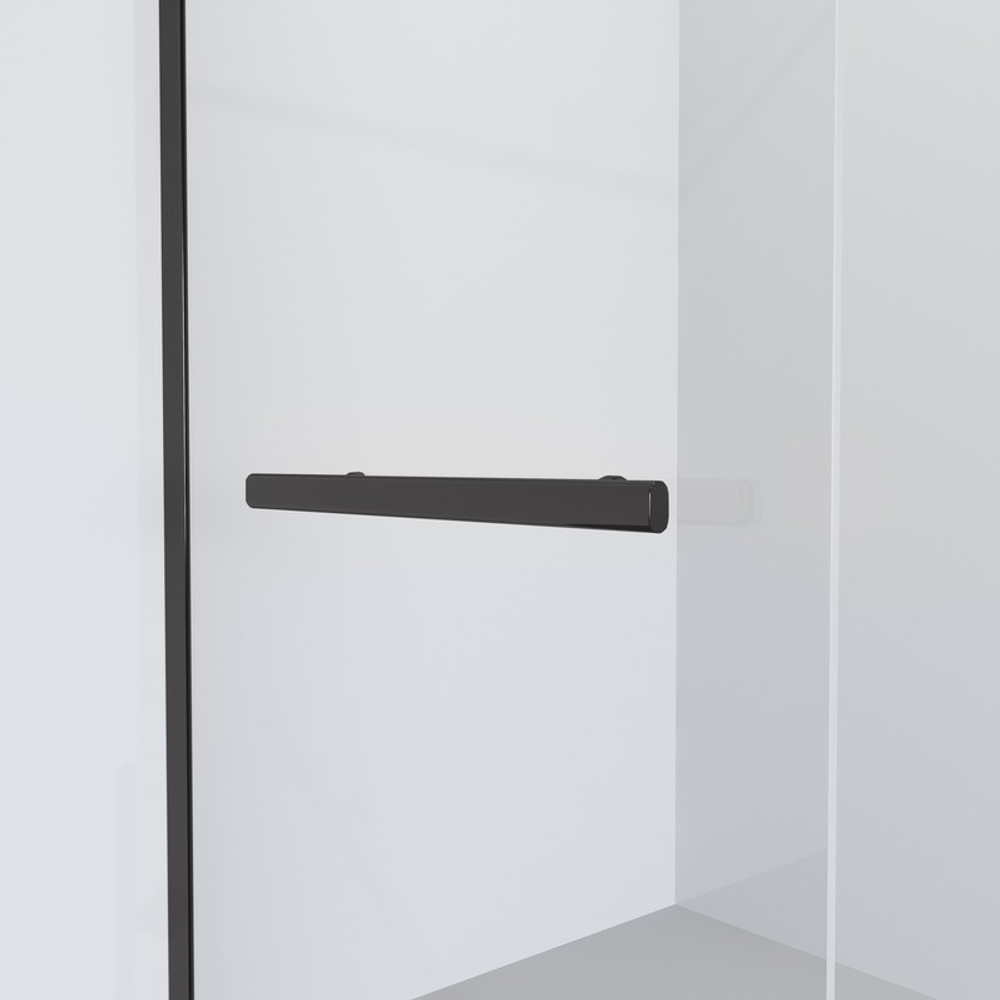 Душевая перегородка Niagara Nova NG-681-12ВLACK (120х195) черный,стекло прозрачное,1 место
