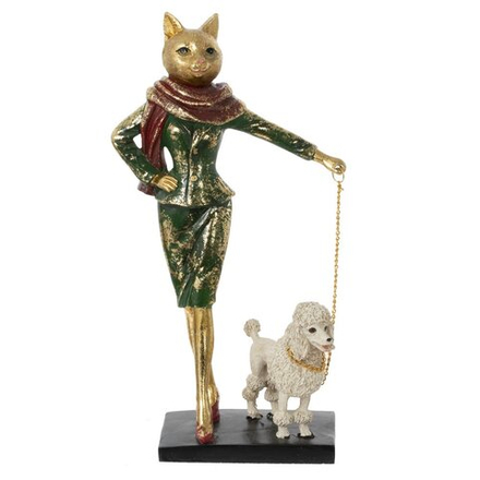 GAEM Фигурка декоративная "Кошка", L11,5 W6,5 H23,5 см