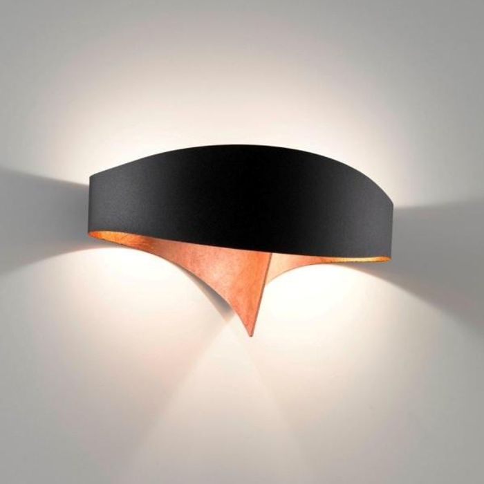 Настенный светильник Selene Illuminazione Scudo black/copper 1003-865