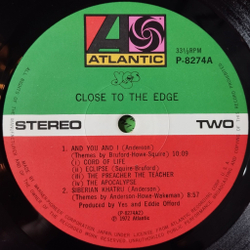 Винтажная виниловая пластинка LP Yes Close To The Edge (Japan 1972) (No Obi) The Apocalypse