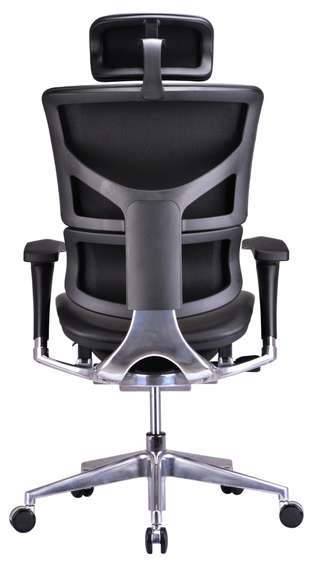 Кресло EXPERT 2 SAIL SAL-01 подголовник 5D, подлокотики 6D 360 (черная кожа/черн каркас)