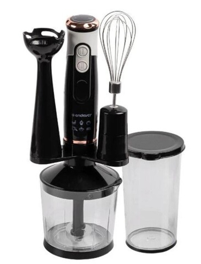 Блендер погружной Endever Sigma-83, цвет черный/белый