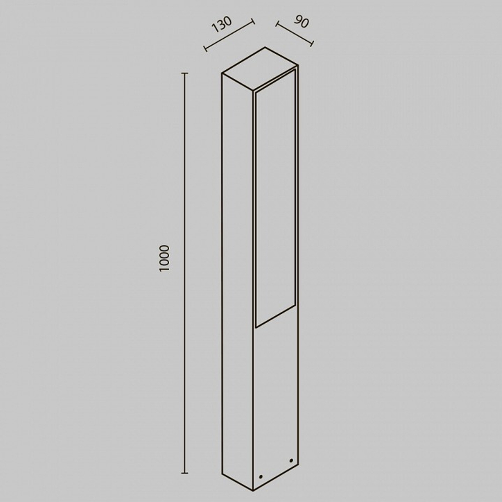 Наземный низкий светильник Maytoni Blitz O470FL-L20GF3K