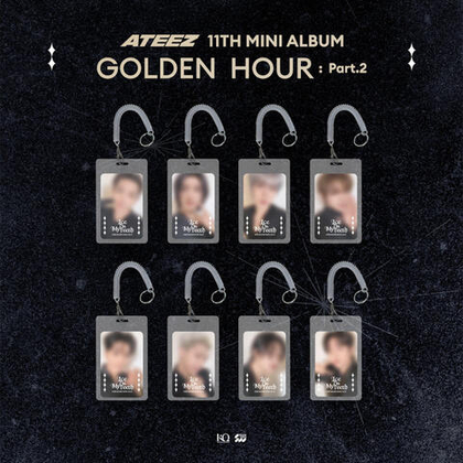 Набор фотокарта + холдер - ATEEZ POP-UP [GOLDEN HOUR : Part.2] MD