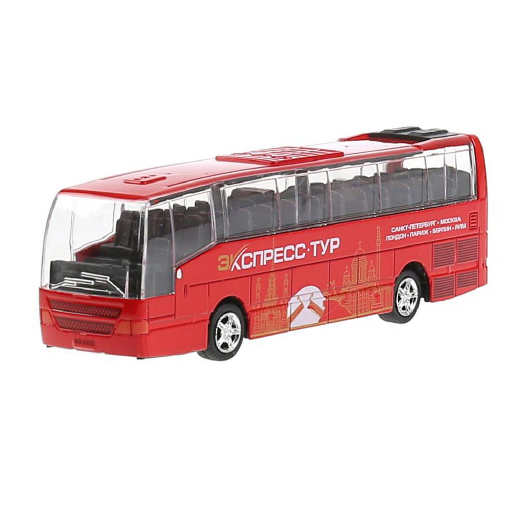 Металлическая модель (Рейсовый автобус).Длина модели: 16см. (80136L-R)
