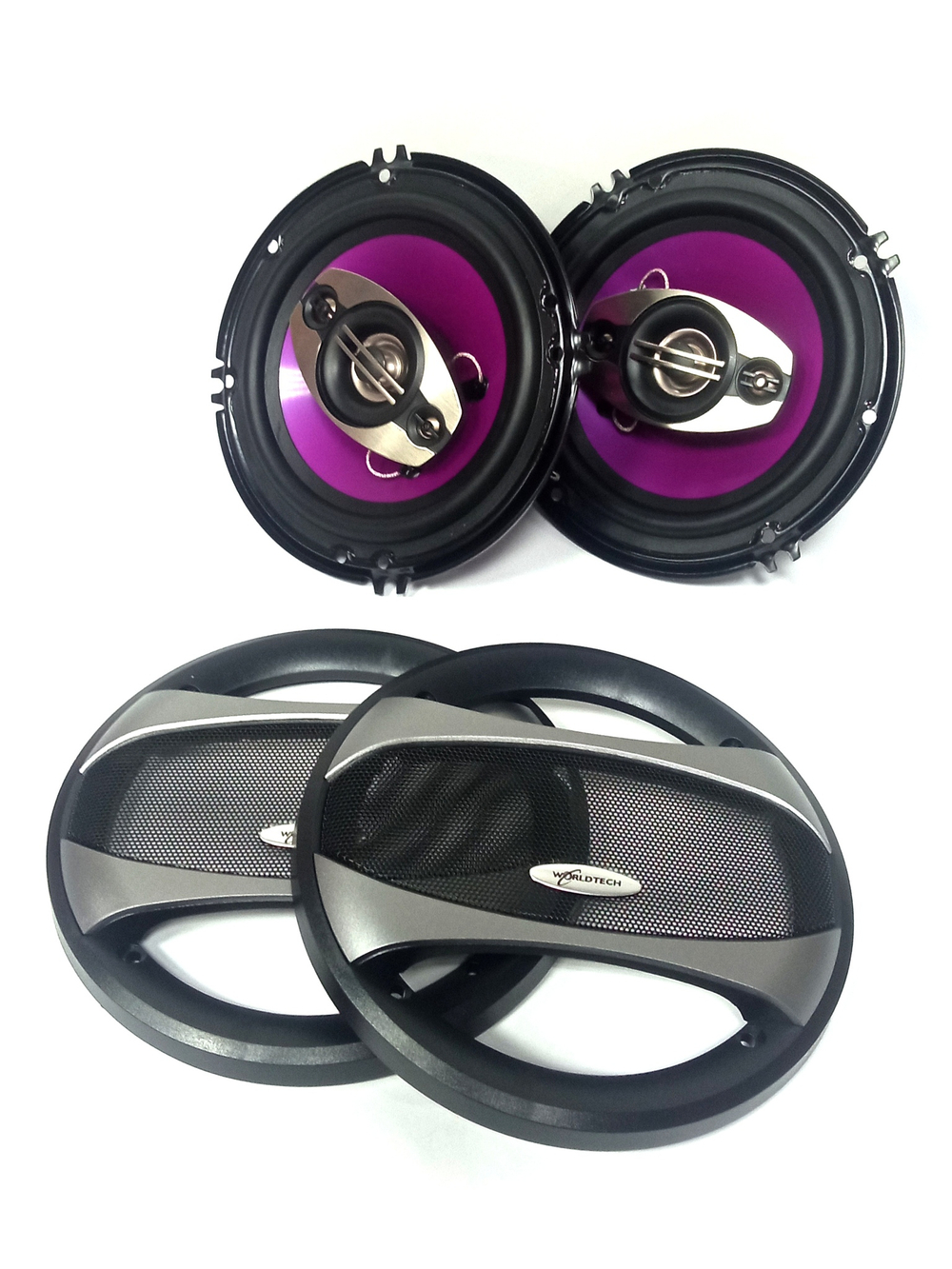 Автоколонки 16см/6" 4-Way с сетками "Комплект2шт" Worldtech WT-580ASP/22