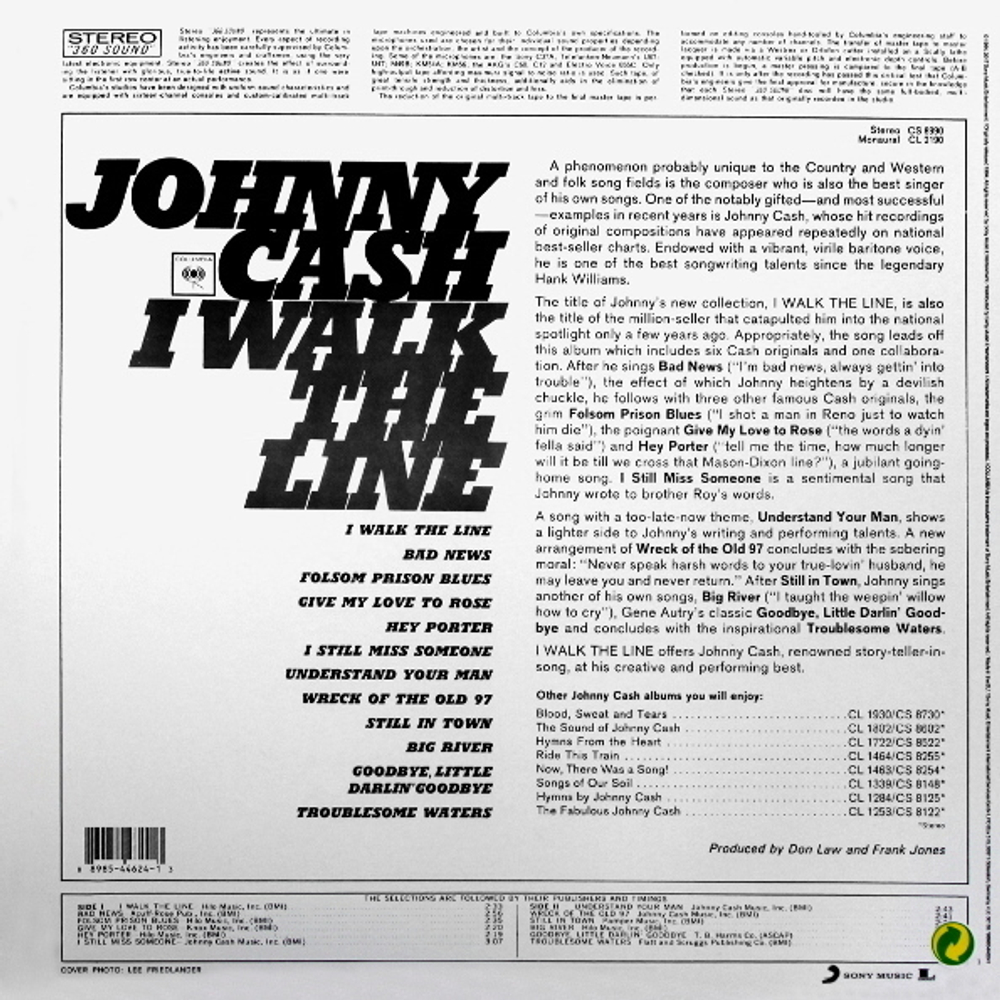 Johnny Cash / I Walk The Line (LP)