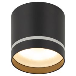 OL9 GX53 BK/WH Подсветка ЭРА Накладной под лампу Gx53, алюминий, цвет черный+белый