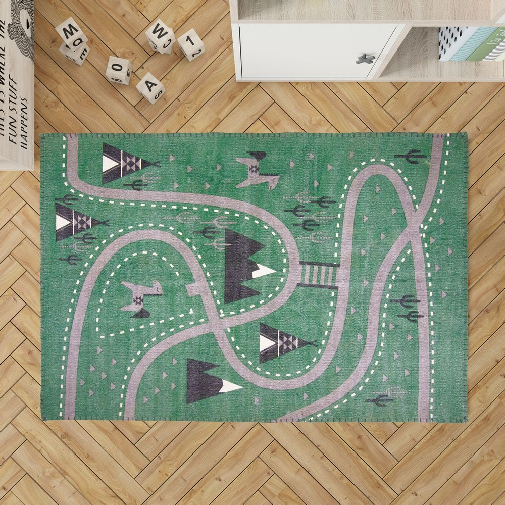 Стираемый коврик Nattiot Little Western (100 Х 140 см)