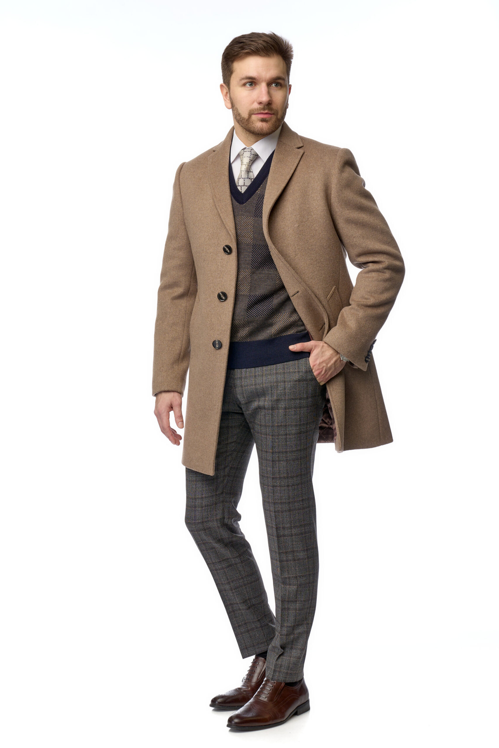 Пальто VAN CLIFF exclusive "Леон капучино"