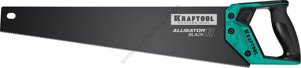 KRAFTOOL Alligator Black 11 500 мм, Ножовка для точного реза (15205-50)