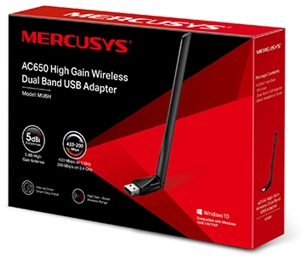 Wi-Fi адаптер Mercusys MU6H