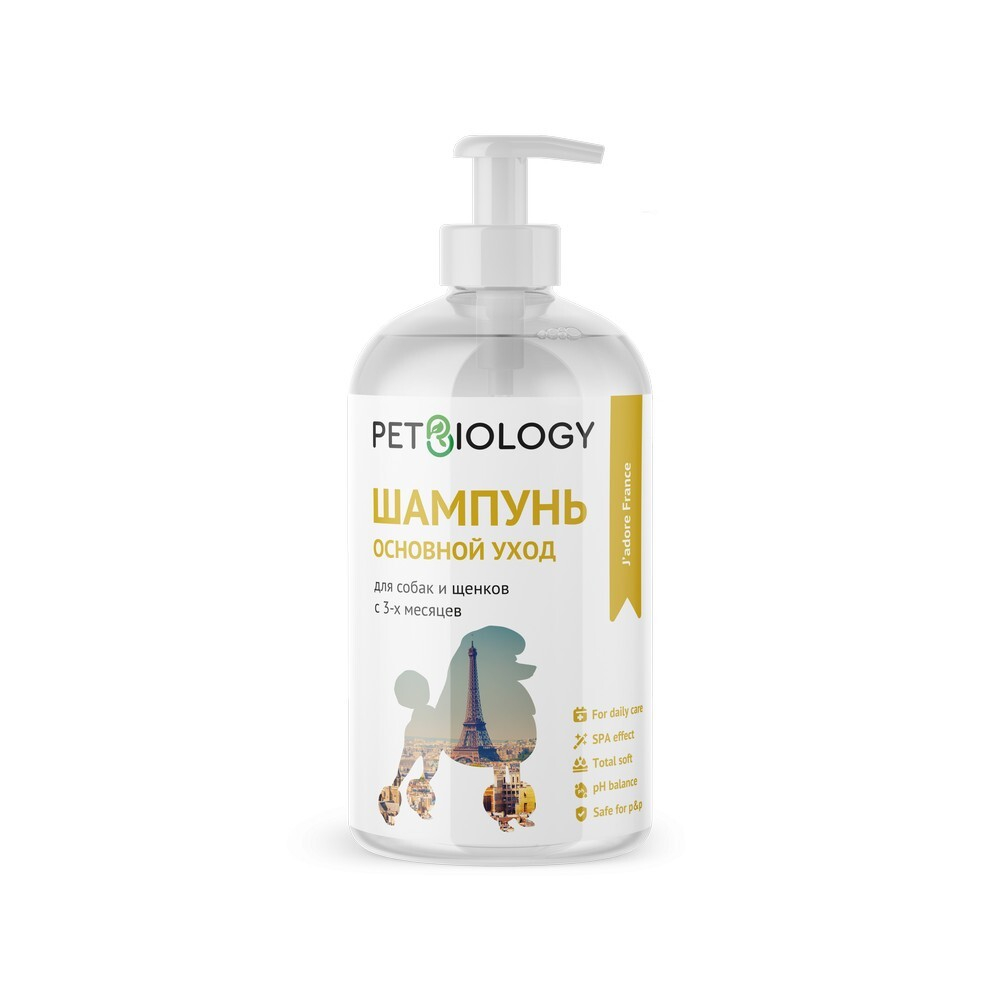 Шампунь основной уход (увлажняющий) для собак "Франция" 300мл PetBiology